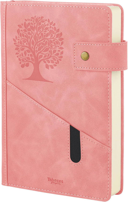 Leather Journal and Book Sleeve Gift Set | Personalized Daily Diary & Book Pouch Combo | Aesthetic Writing Notebook Set for Men and Women