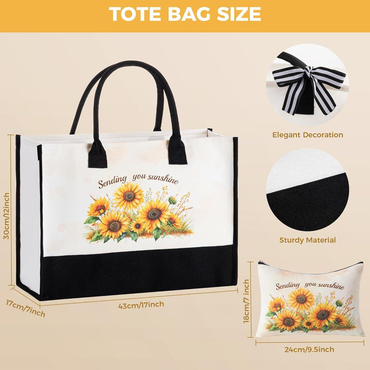 Sunflower Gift Set | Mystery Book | Sending You Sunshine Reading Care Package | Book Lover Gift Box, Tote Bag, Bookish Gifts, Sunflower Gift
