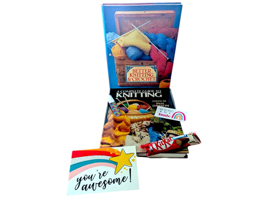 Vintage Knitting & Crochet Book Bundle: Gift for Grandma