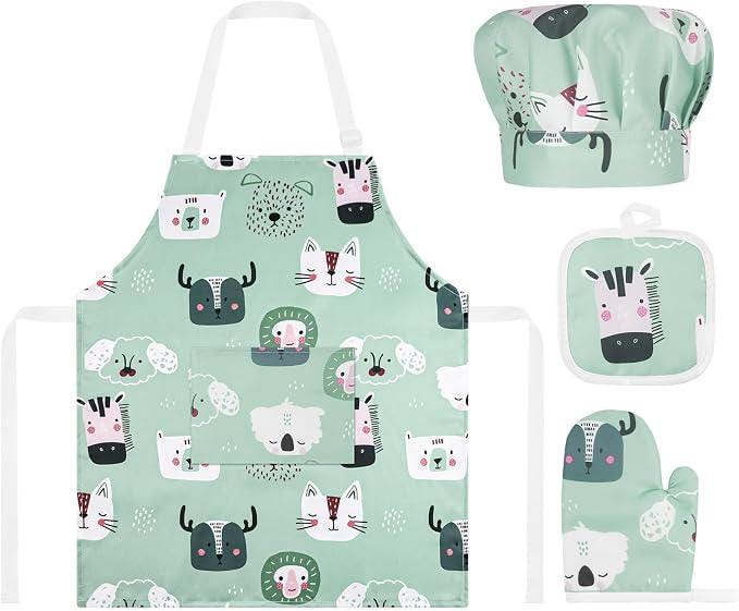 Kids Baking Gift Set for Children | Lakeland Baking Set, Cookbook & Child's Apron Set | Little Baker Gift | Christmas Present | 3+