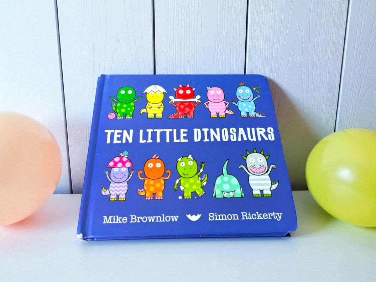 Teddy Bear & "Ten Little Dinosaurs" Book Gift Set - Storytime Plush
