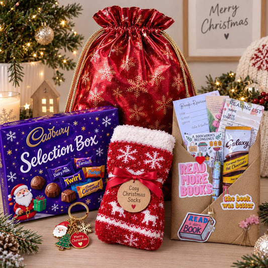 Christmas Blind Date With a Book Gift Set | Mystery Book Gift for Adults or Children | Book Lover Gift | Bookworm Gift