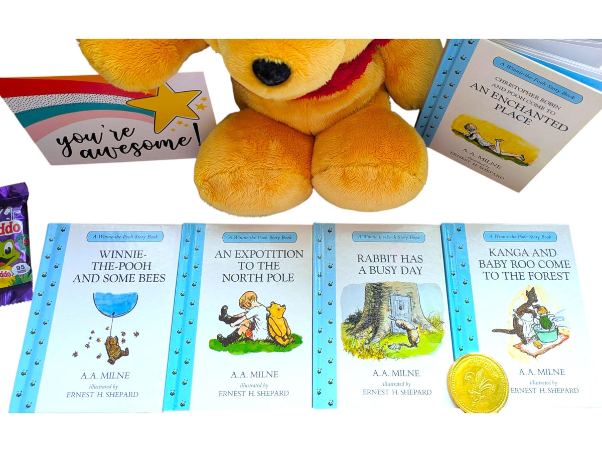 Preloved Winnie-the-Pooh Book Set with Plush | A.A. Milne Kids Gift