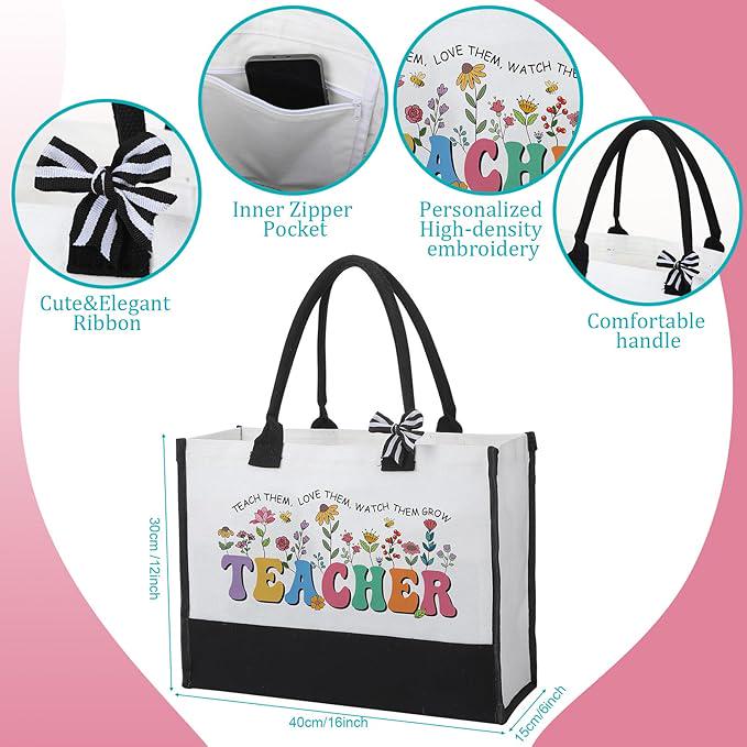 Teacher Gift, Mystery Book Box Gift Set | Teacher Appreciation Gift | Book Lover Gift Box | Tote Bag & Pouch Set | End of Year Teacher Gift