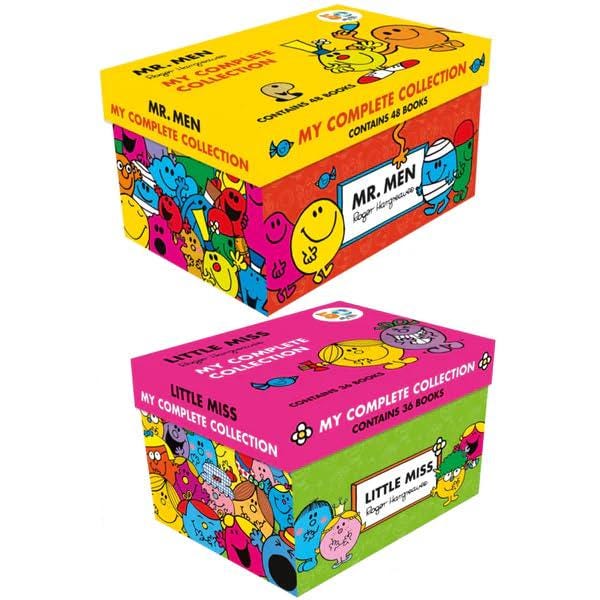 Mr Men & Little Miss Complete Book Collections | 48 Mr Men, 36 Little Miss and 14 Christmas Books | Children's Gift Box Sets