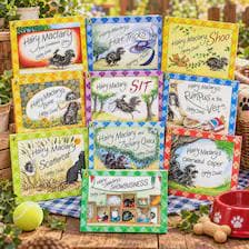 Hairy Maclary Children's Book Gift Set | 10 Lynley Dodd Books & Cuddly Black Dog Soft Toy | Storytime Bundle | Birthday Gift for Kids