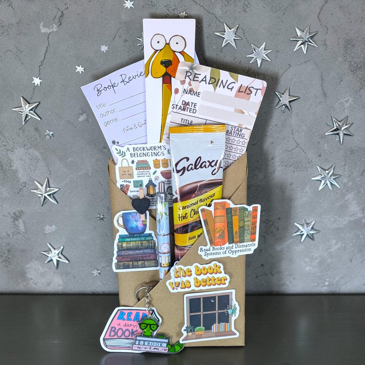 Blind Date with a Book Gift for Men| Mystery Wrapped Book | Book Lover Gift | Bookish Gift for Him| Bookish Surprise Treats Included