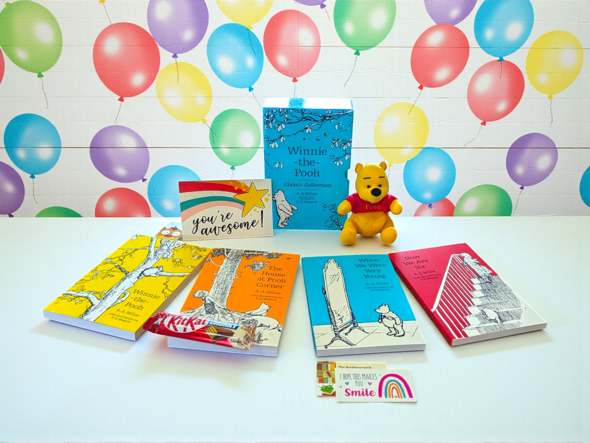 Winnie-the-Pooh Classic Book Set with Plush | A.A. Milne 4-Book Collection | Gift for Kids | Storytime Bundle