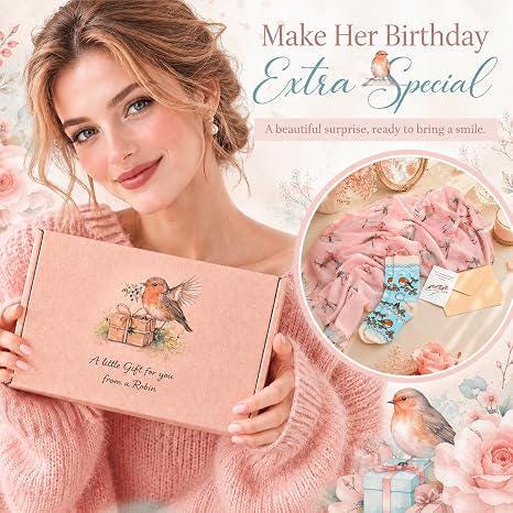 Robin Gift Set | Mystery Book | Robin Gifts for Her | Surprise Book Box | Bird Lover Gift | Birthday Gift for Bookworms