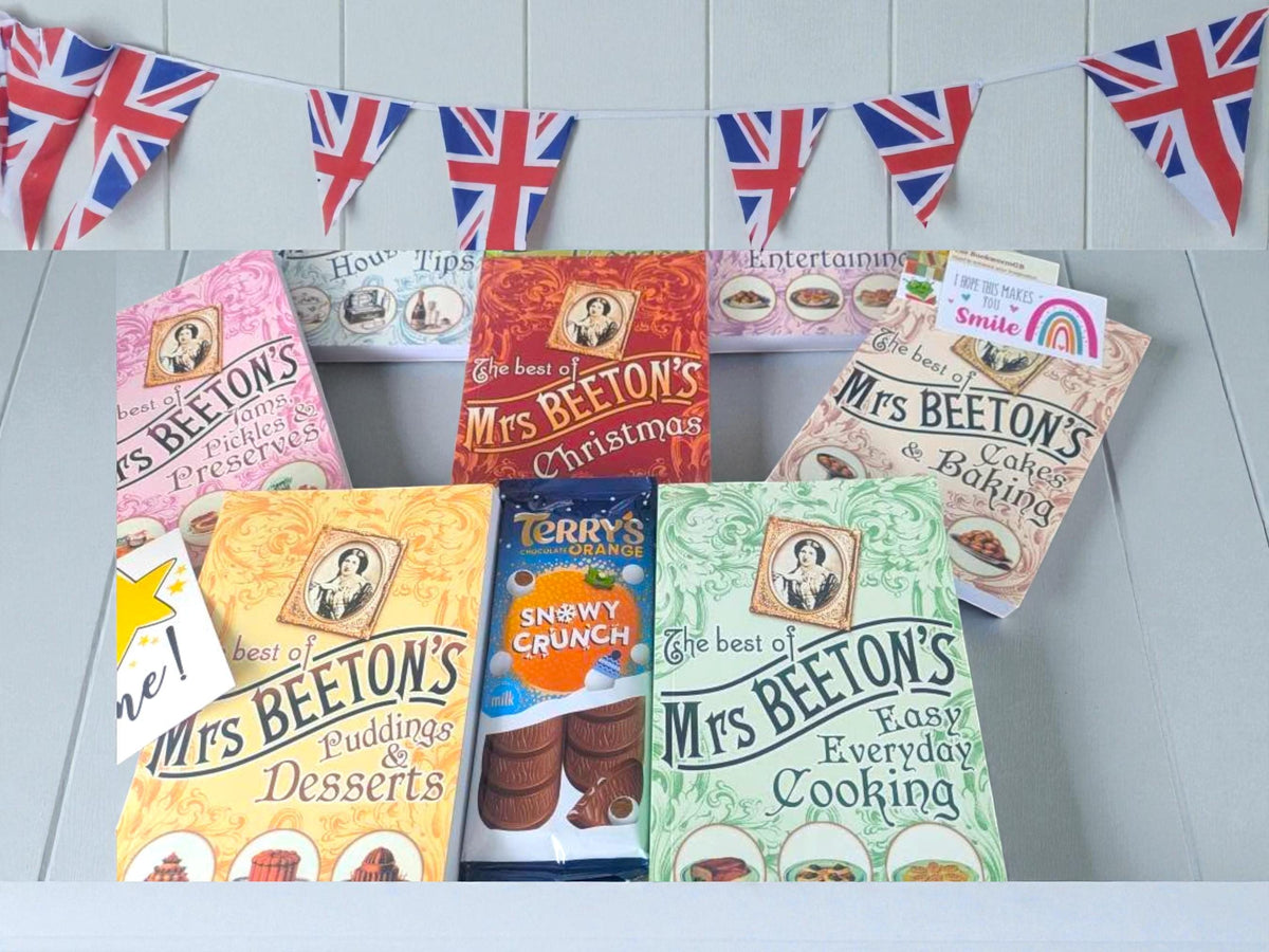 Vintage Mrs Beeton's Cook/Housekeeping Book Set: British Recipes, Gift Bundle