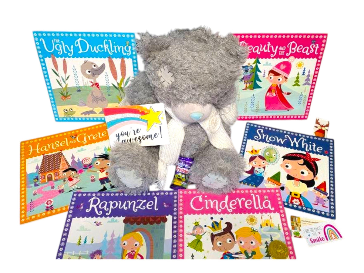 Fairy Tale Book Gift Set | Plush Teddy Bear & Classic Tales