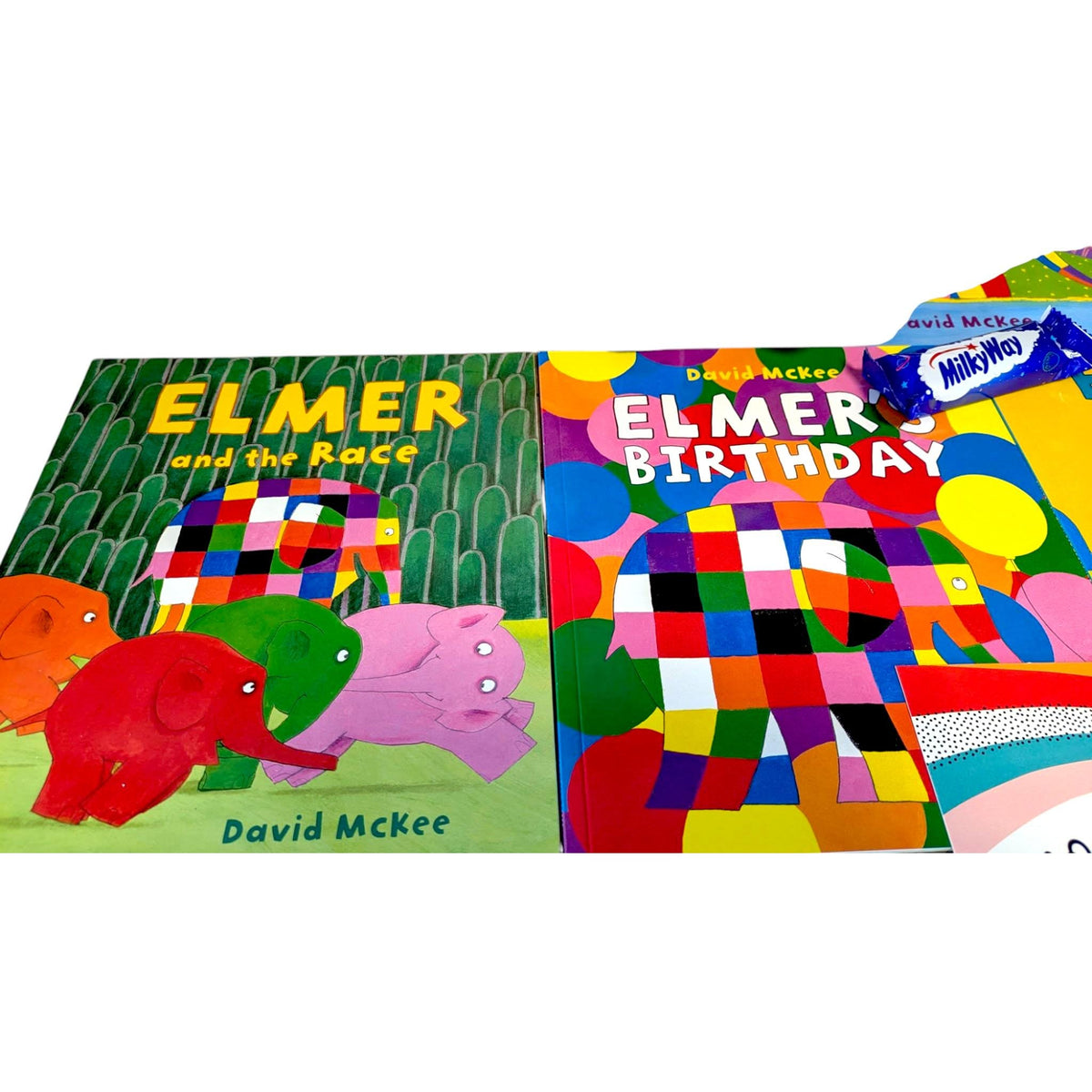 Elmer Elephant Book Bundle: Soft Toy & 5 Preloved Books