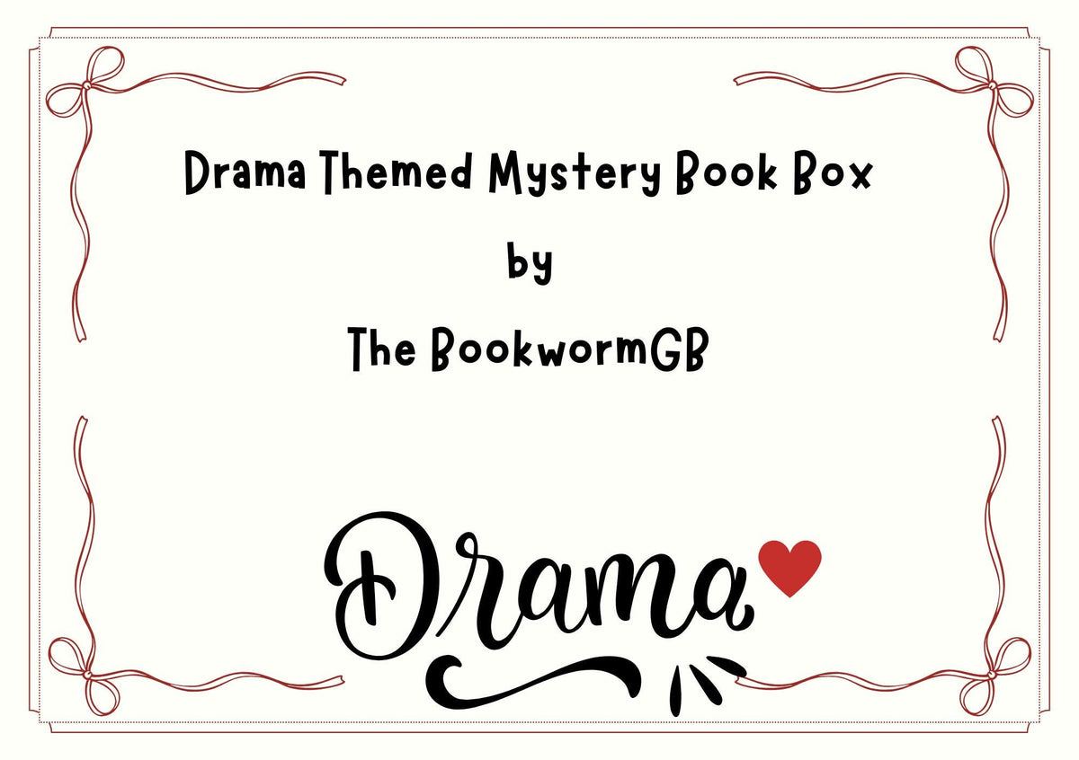Drama Gift, Theatre Inspired Mystery Book Gift Set | Theatre Lover Reading Box | Tote Bag, Bookmarks, Bookish Gifts | Bookworm Gift