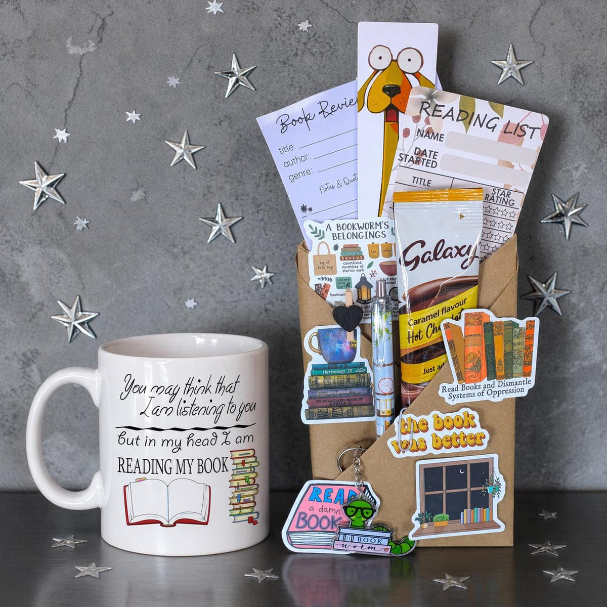 Blind Date with a Book Gift Set | Bookworm Gift Box | Bookish Mug & Reading Gift | Gift for Readers | Bibliophile Gift