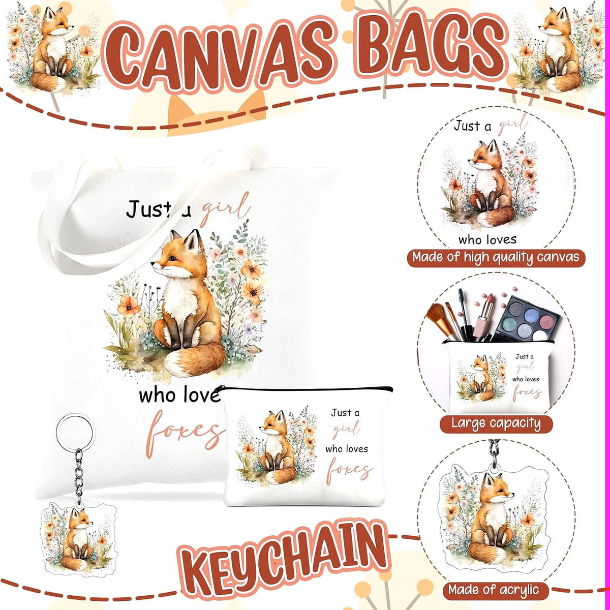 Fox Gift Set | Blind Date With A Book | Book Lover Gift Box | Cozy Reading Gift | Fox Tote & Note Book Set | Fox Themed Care Package |