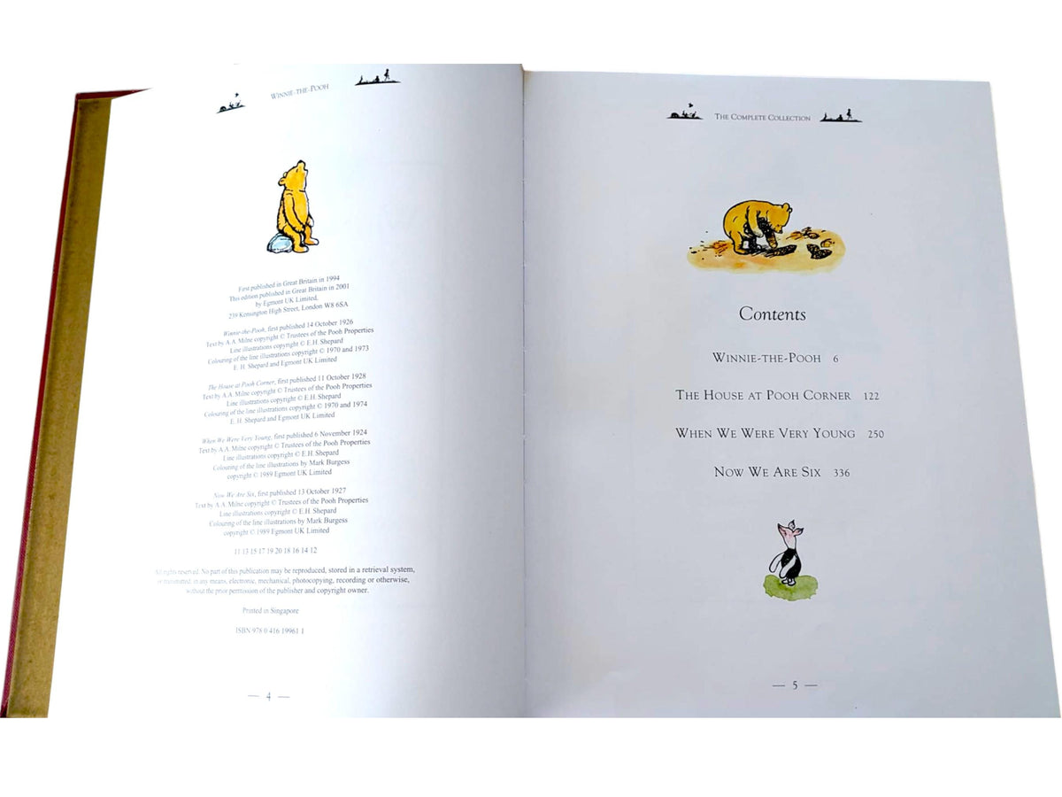 Vintage Winnie The Pooh Book Bundle: Children's Classic Stories Gift