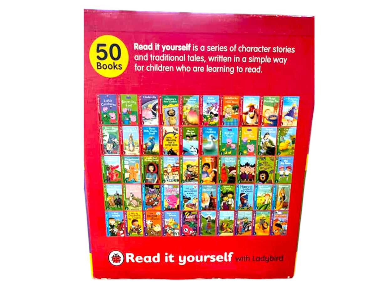 Usborne Read It Yourself Library: 50 Children's Story Books Gift Bundle
