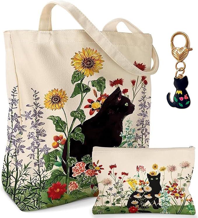 Cat Gift Set | Blind Date With A Book | Book Lover Gift Box | Cat Lover Gift | Cozy Cat Care Package | Cat Tote & Journal Set | Cat Mum Gift