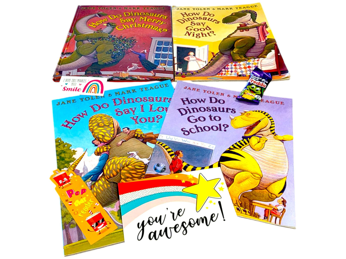 Dinosaur Book Bundle: Preloved Children's Books Gift Set