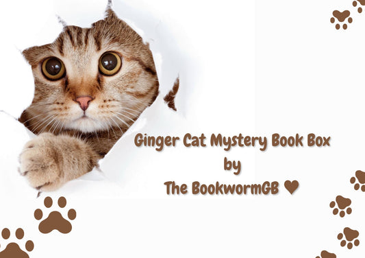 Ginger Cat, Mystery Book Gift Set | Book Lover Gift Box | Cat Themed Reader Gift | Reading Journal, Cat Pen, Bookish Gifts