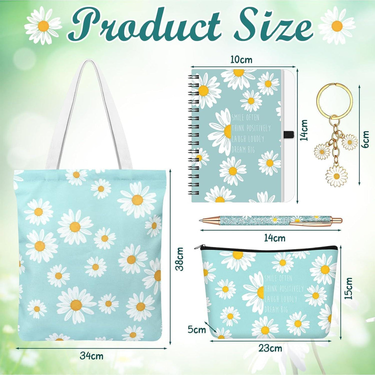 Daisy, Mystery Book Gift Set | Book Lover Gift Box | Floral Reader Gift | Reading Journal, Daisy Tote Bag, Bookish Gifts, Floral Gift Set