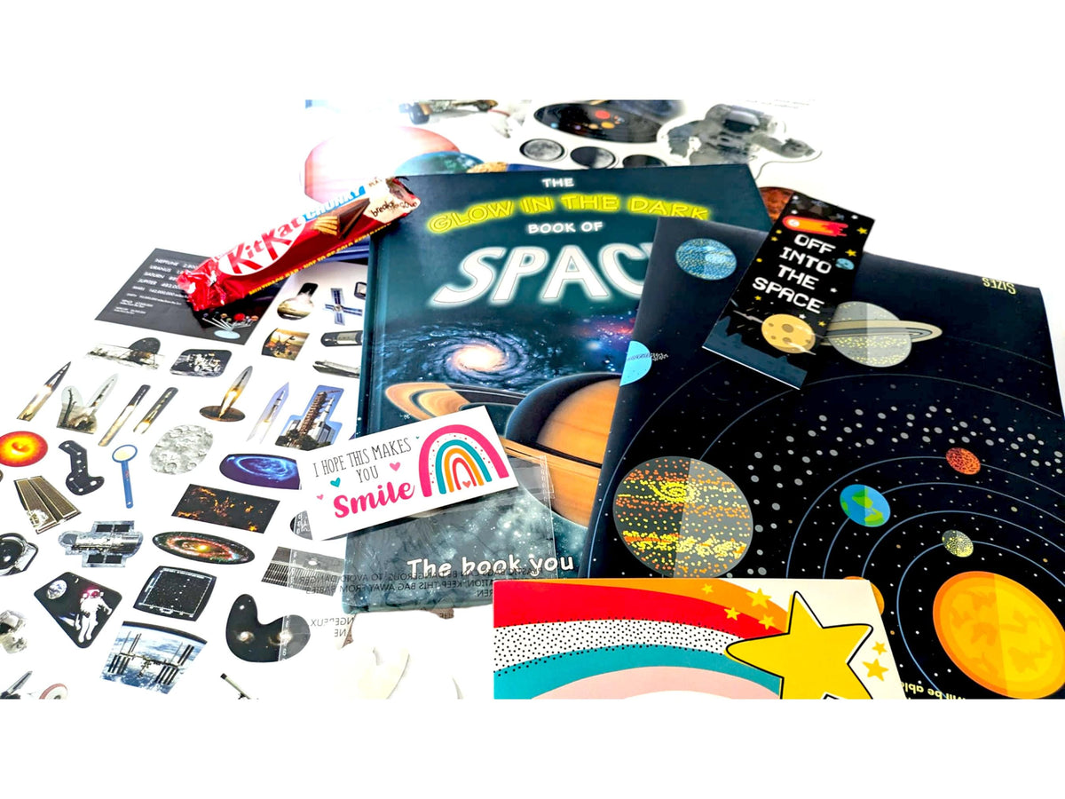 Exploring Space Book Bundle: Educational Box Set & Glow-in-the-Dark Book