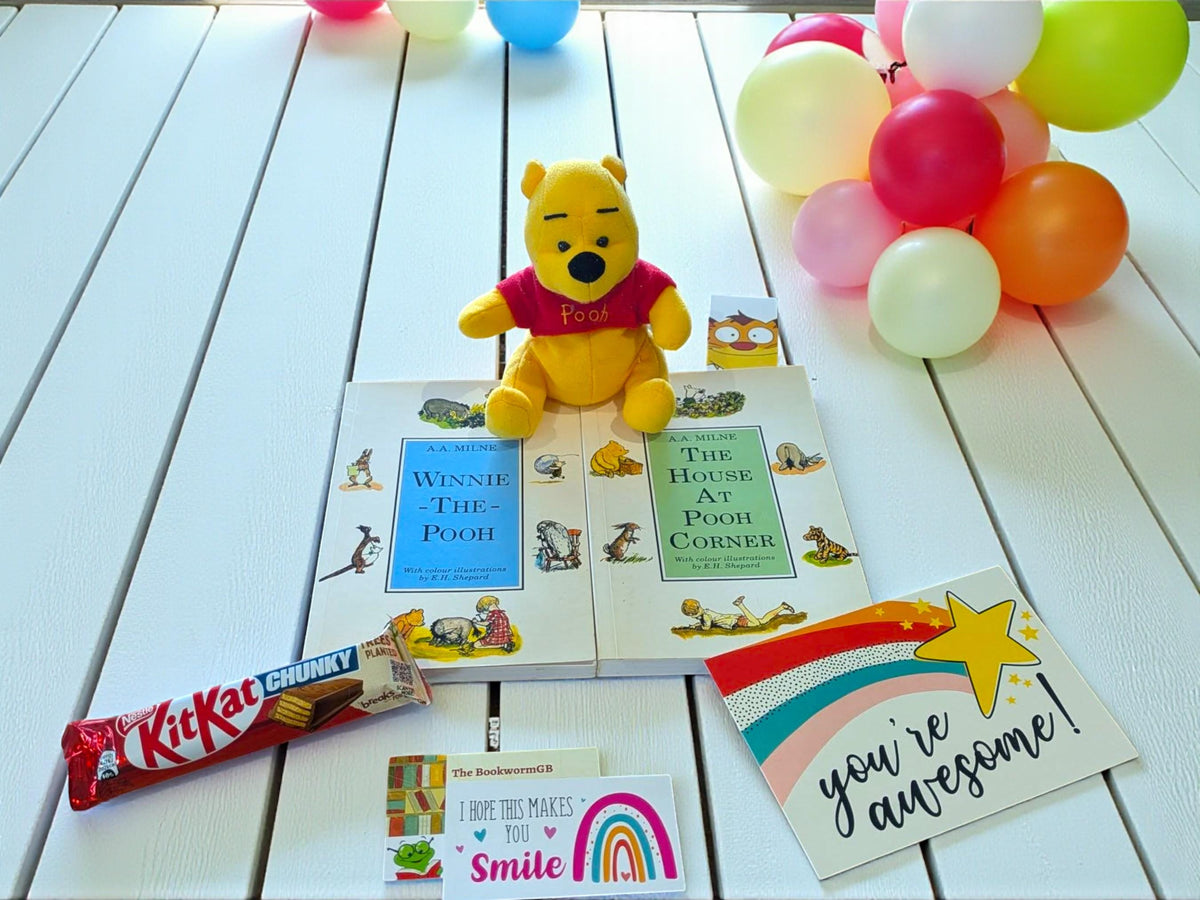 Winnie-the-Pooh Book Bundle | Vintage A.A. Milne Set with Plush