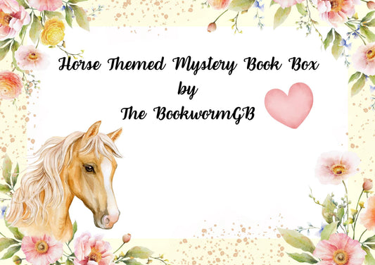 Horse Gift Set | Blind Date With A Book | Horse Lover Book Box | Mystery Book Gift for Girls | Reader Care Package | Horse Themed Gifts