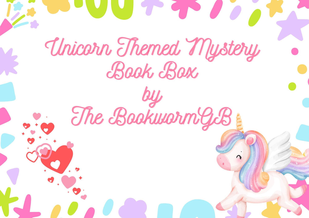 Unicorn Gift, Mystery Book Gift Set | Unicorn Lover Gift Box | Book Lover Gift | Reading Journal, Tote Bag, Socks, Bookish Gifts for Girls