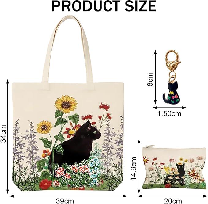 Cat Gift Set | Blind Date With A Book | Book Lover Gift Box | Cat Lover Gift | Cozy Cat Care Package | Cat Tote & Journal Set | Cat Mum Gift