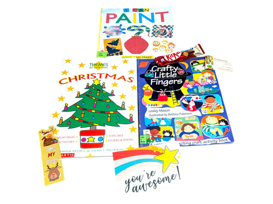 Vintage Children's Craft Book Bundle: Early Years Arts & Christmas Crafts