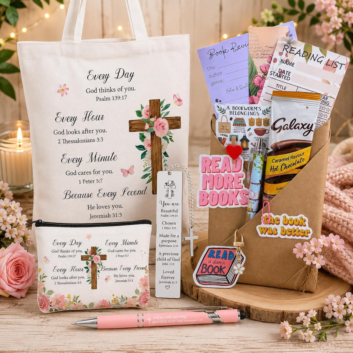 Christian Gift, Mystery Book Gift Set for Women | Blind Date With A Book | Faith Based Reader Gift Box | Christian Book Lover Gift