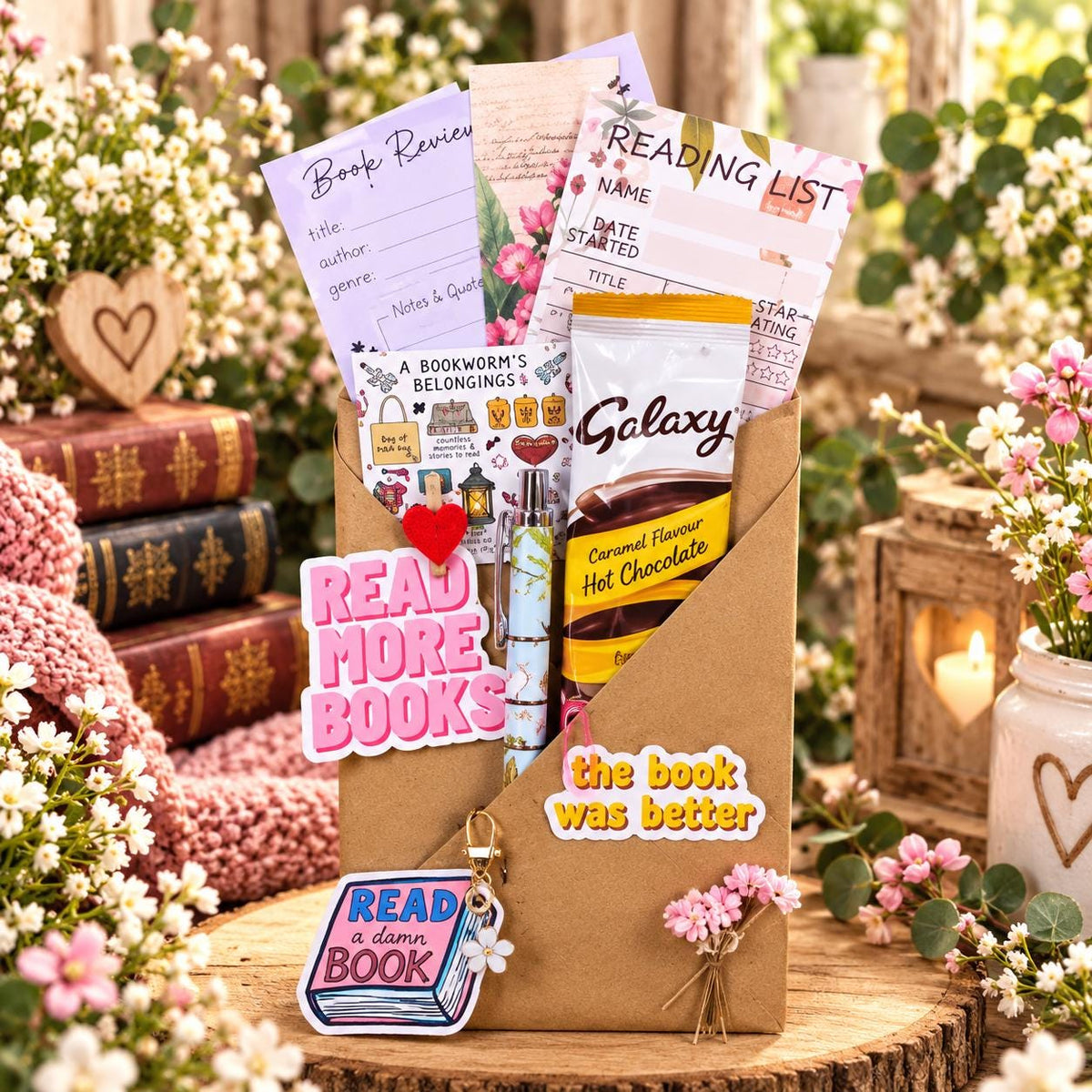 Owl Gift Set | Mystery Book | Owl Lover Gifts for Her | Surprise Book Box | Bookworm Birthday Gift | Owl Tote Bag & Accessories