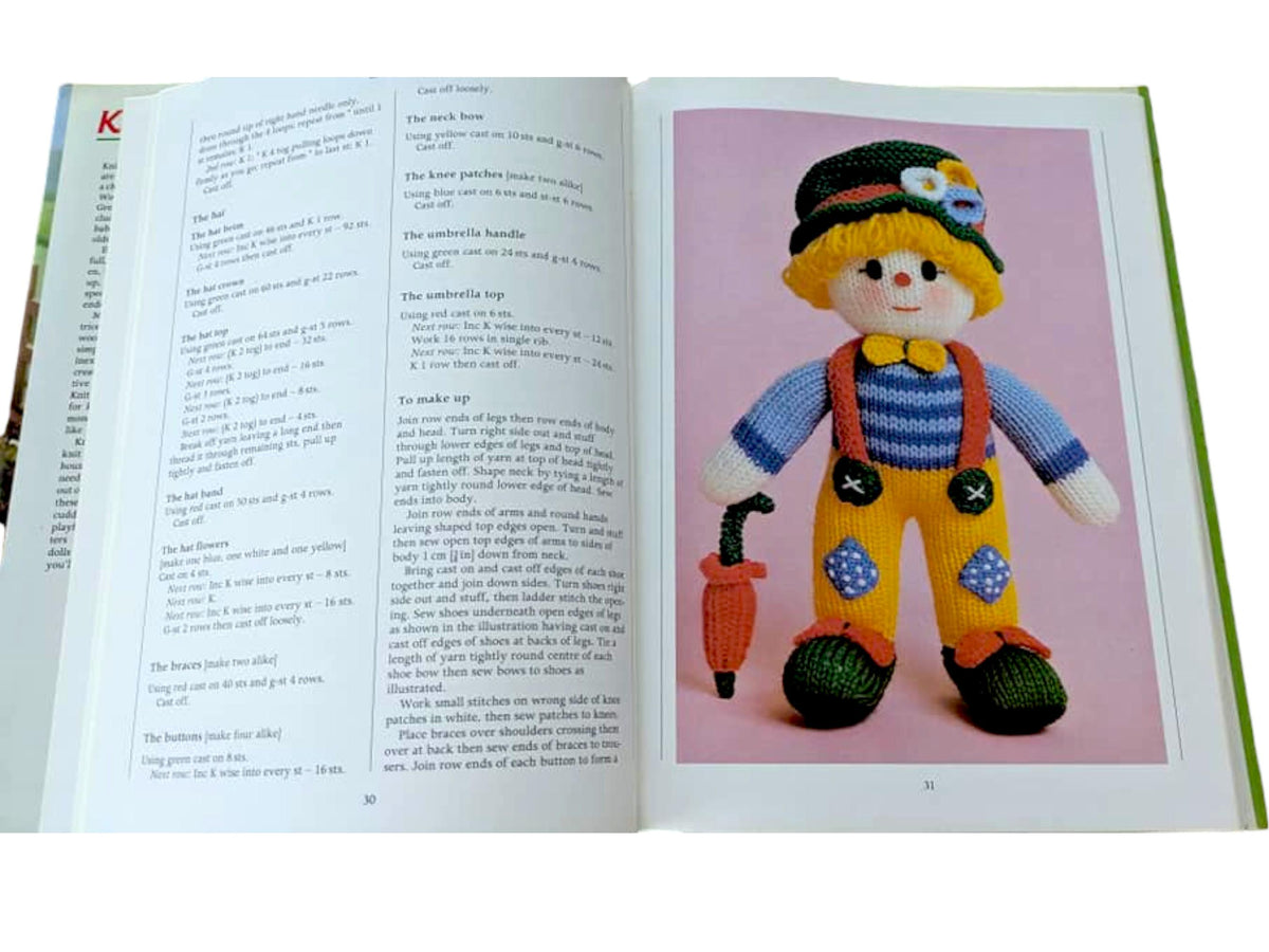 Vintage Knitting Book Bundle: Toy Making Books, Gift for Grandma
