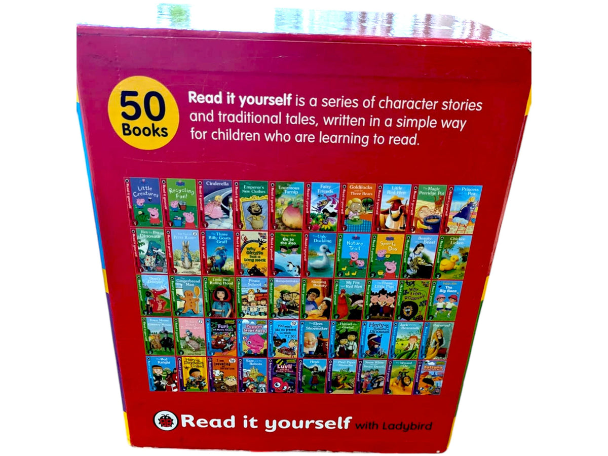 Usborne Read It Yourself Library: 50 Children's Story Books Gift Bundle