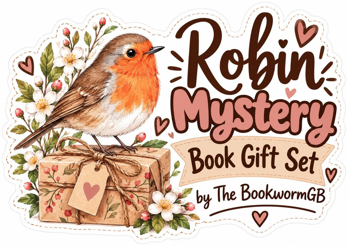 Robin Gift Set | Mystery Book | Robin Gifts for Her | Surprise Book Box | Bird Lover Gift | Birthday Gift for Bookworms