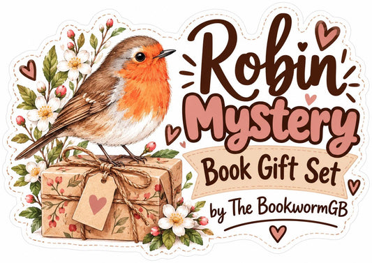 Robin Gift Set | Mystery Book | Robin Gifts for Her | Surprise Book Box | Bird Lover Gift | Birthday Gift for Bookworms