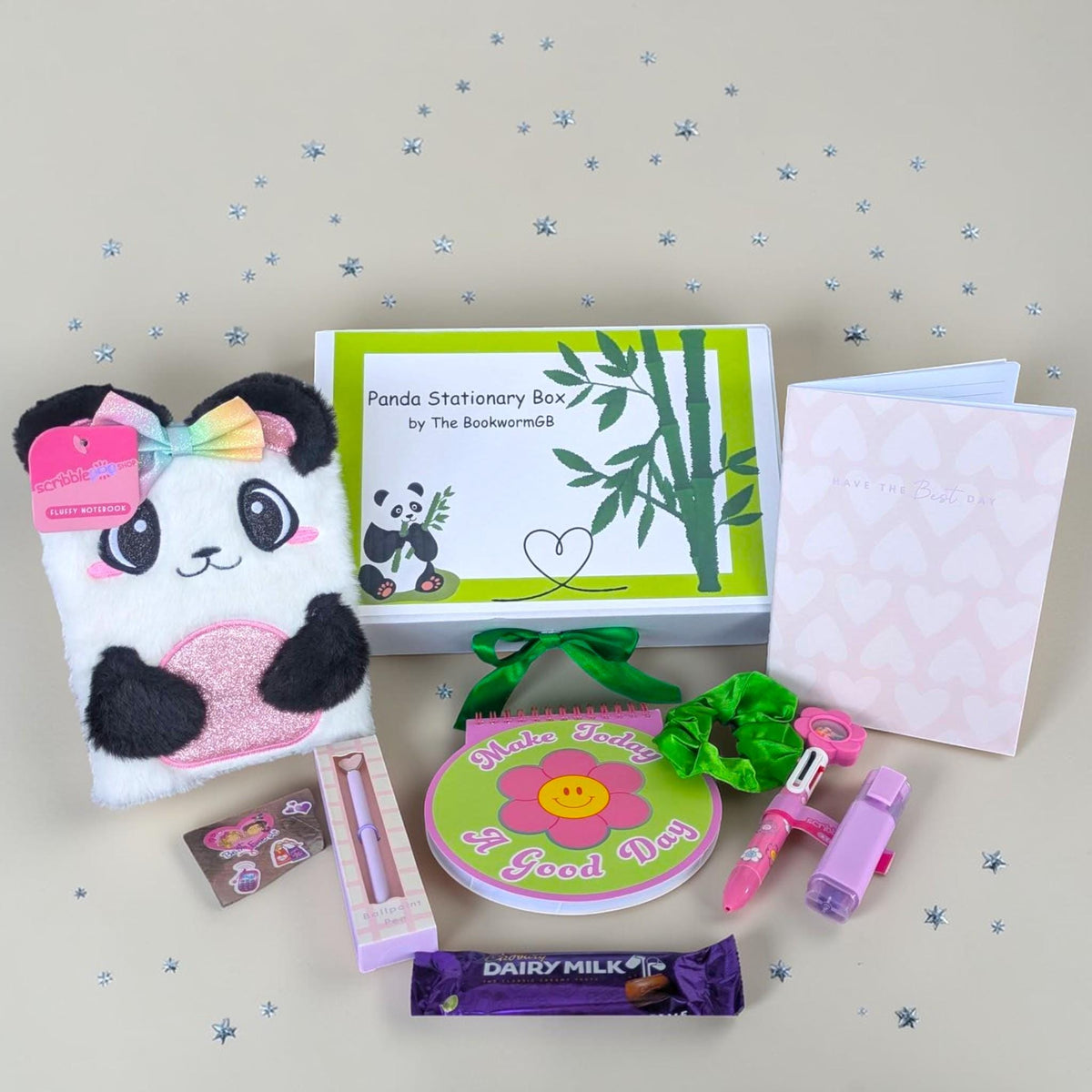 Panda Stationery Box Set – Writing Set with Optional Mystery Children's Book