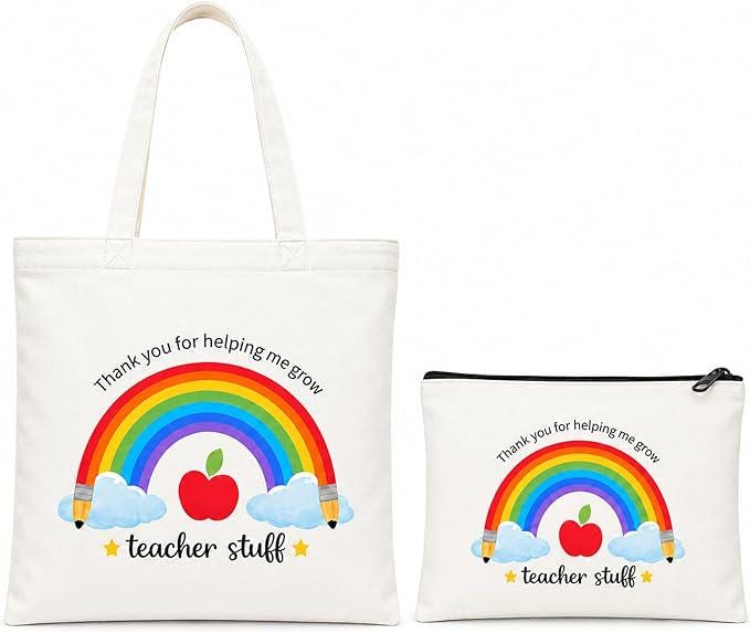 Teacher Gift, Mystery Book Box Gift Set | Teacher Appreciation Gift | Book Lover Gift Box | Tote Bag & Pouch Set | End of Year Teacher Gift
