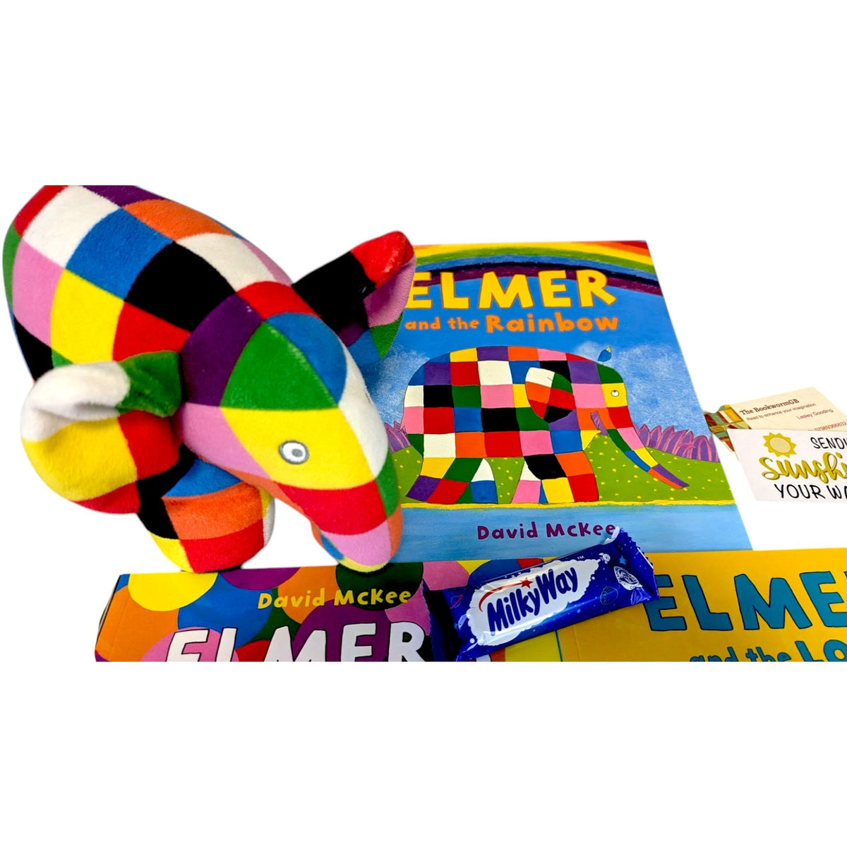 Elmer Elephant Book Bundle: Soft Toy & 5 Preloved Books