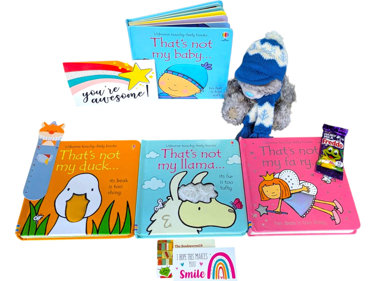 That's Not My... Board Books and Teddy Bundle, Baby Toddler Gift