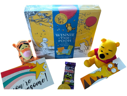 Winnie-the-Pooh Gift Set with Plush Toys and Storybooks | 95th Anniversary Box | Pooh & Tigger Plushies