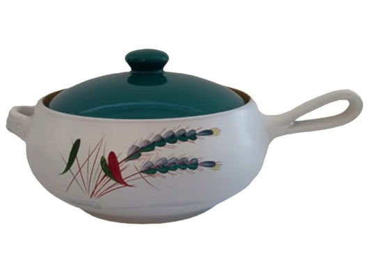 Vintage Denby Wheatsheaf Pottery: Lidded Tureen, Oven to Table