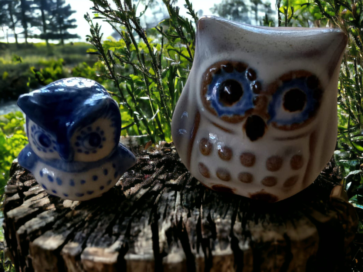 Vintage Ceramic Owl Figurine: Poole Pottery, Bird Lover Gift