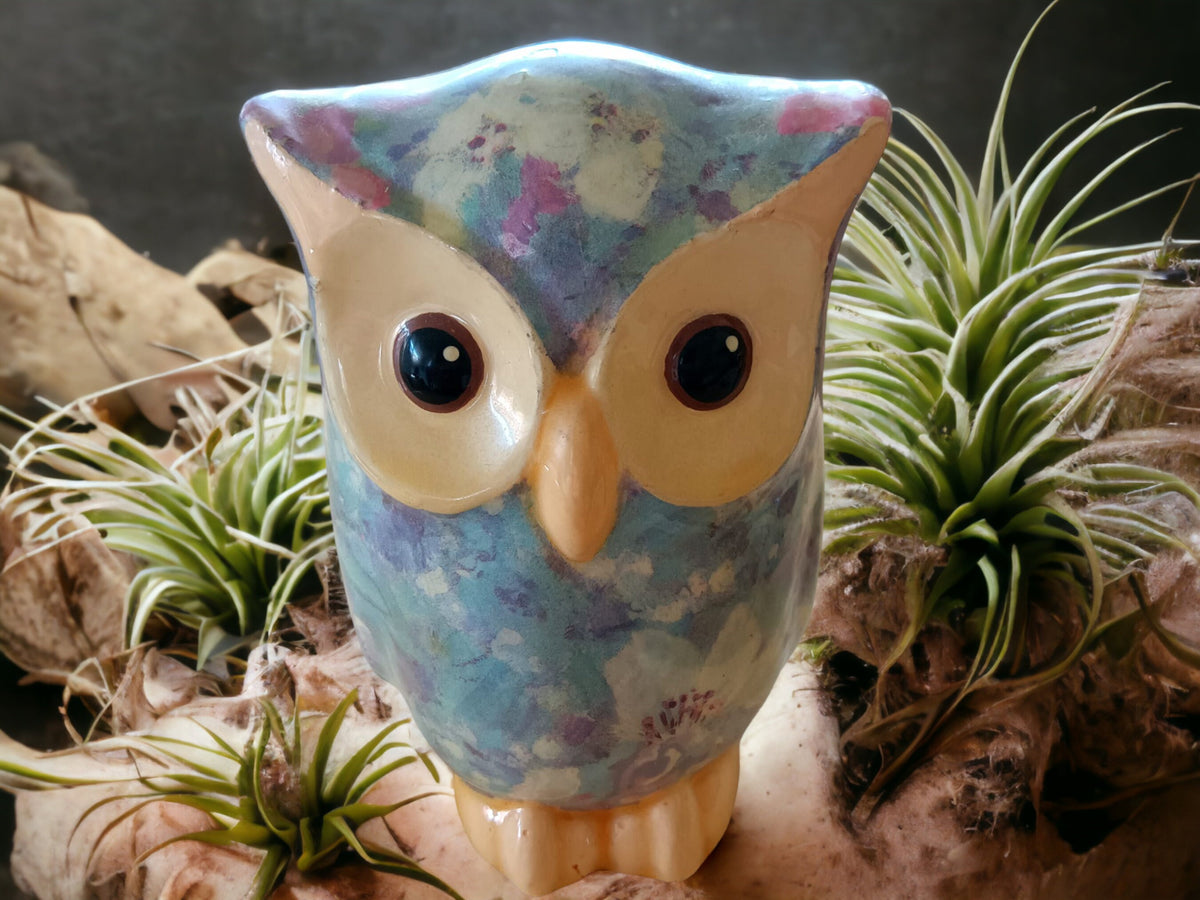 Vintage Ceramic Owl Figurine: Poole Pottery, Bird Lover Gift