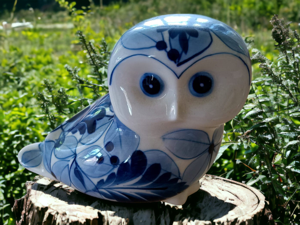 Vintage Ceramic Owl Figurine: Poole Pottery, Bird Lover Gift