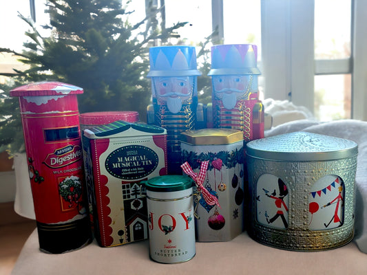 Vintage Christmas Tins: Retro Musical Collectable Storage
