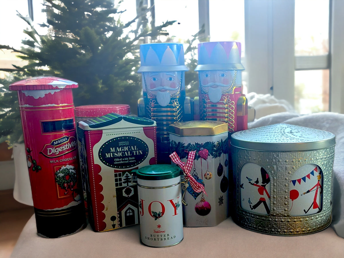 Vintage Christmas Tins: Retro Musical Collectable Storage