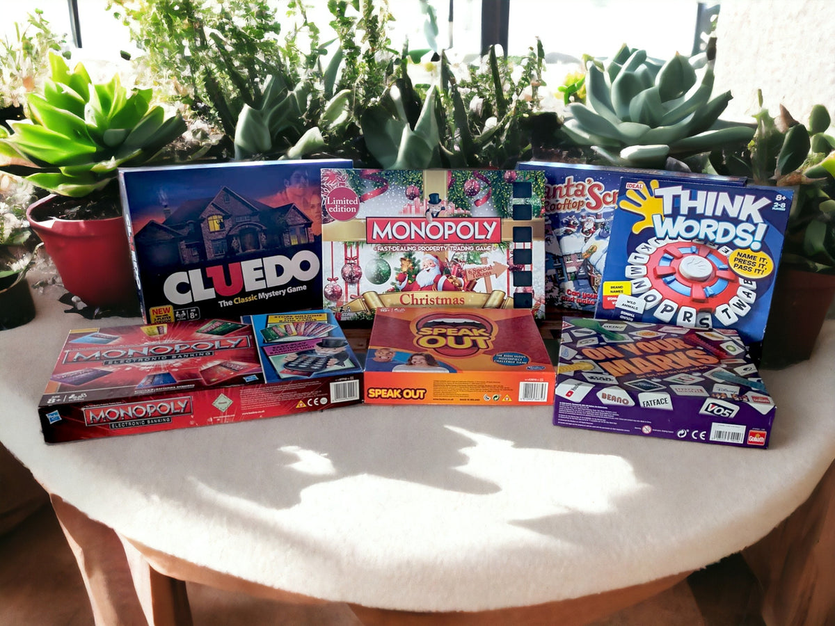 Used Family Board Games: Cluedo, Monopoly, Speak Out