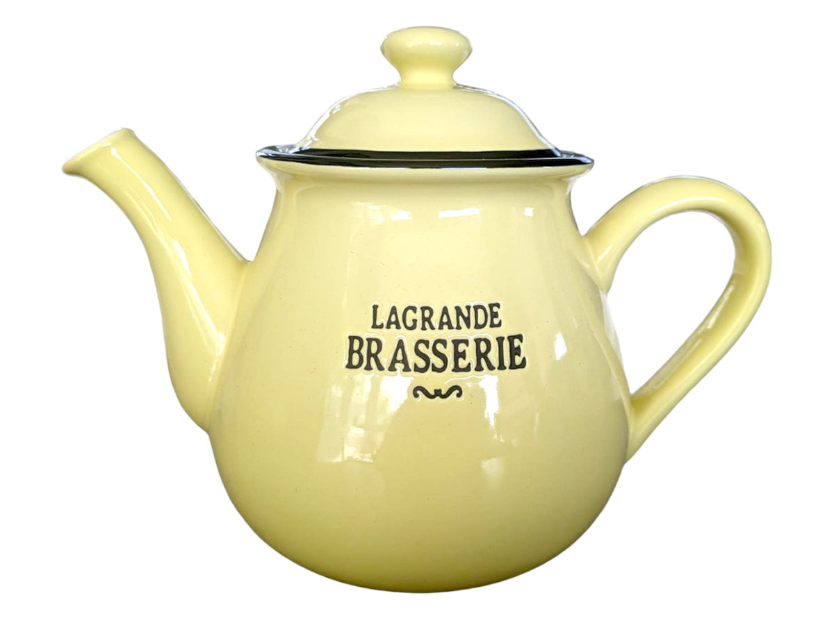 Vintage Style Tea Set: Maltese Ceramics, Yellow & Blue, Country Kitchen